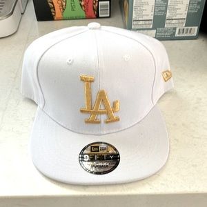LA Dodgers New Era SnapBack white/gold